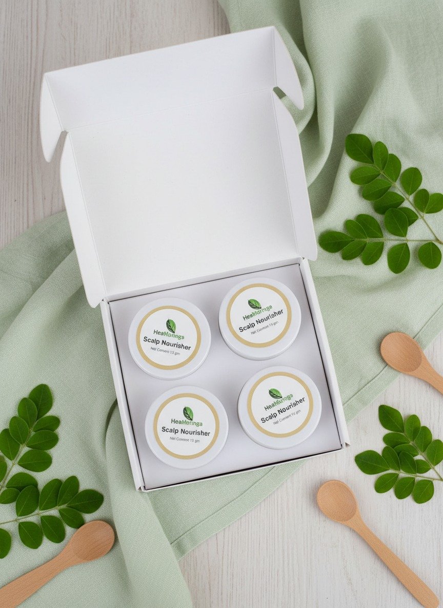 Hea Moringa Scalp Nourisher His Pack of 4 (15g x 4)